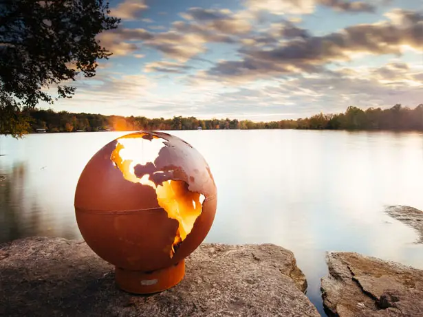 Set The World on Fire with Third Rock Fire Pit by Fire Pit Art