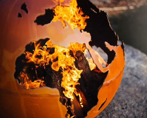 Set The World on Fire with Third Rock Fire Pit by Fire Pit Art