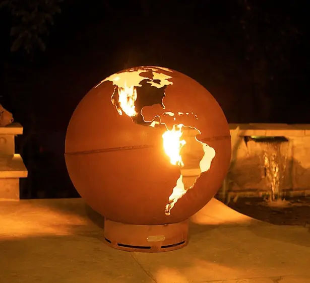 Set The World on Fire with Third Rock Fire Pit by Fire Pit Art