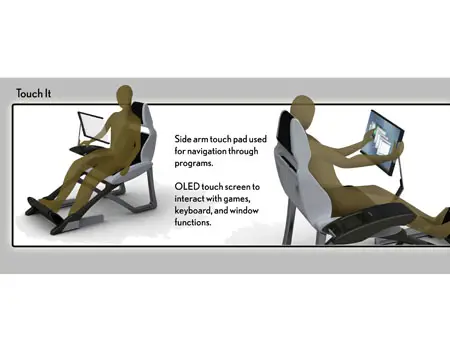 throne computer recliner concept