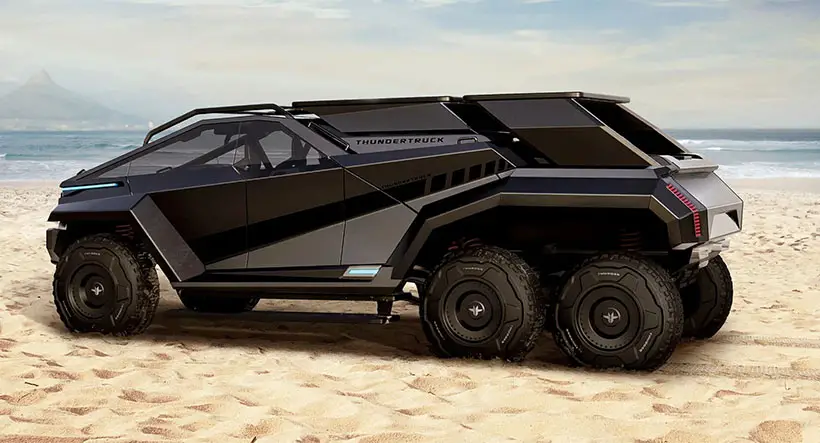 Thundertruck Concept Pickup with 'Bat Wings' by Wolfgang