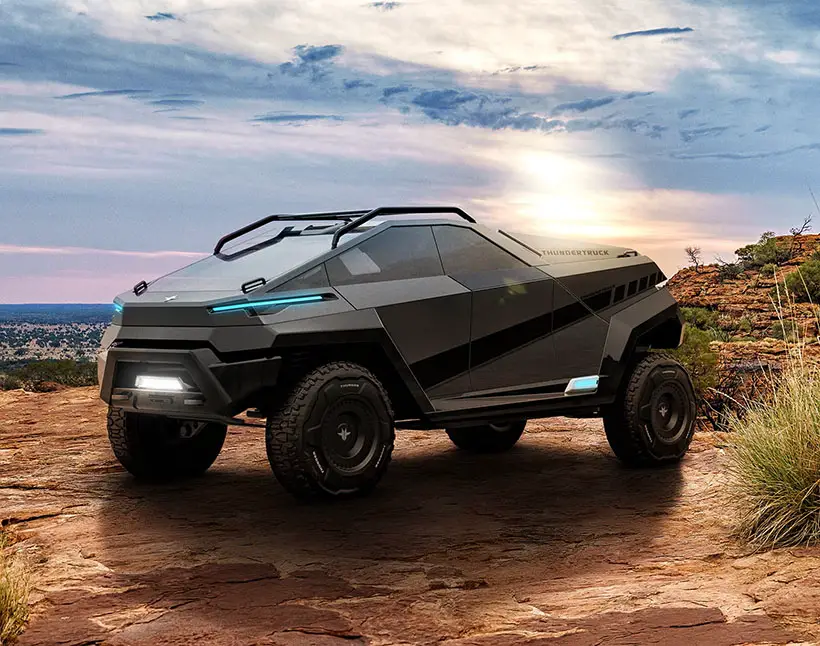 Thundertruck Concept Pickup with 'Bat Wings' by Wolfgang