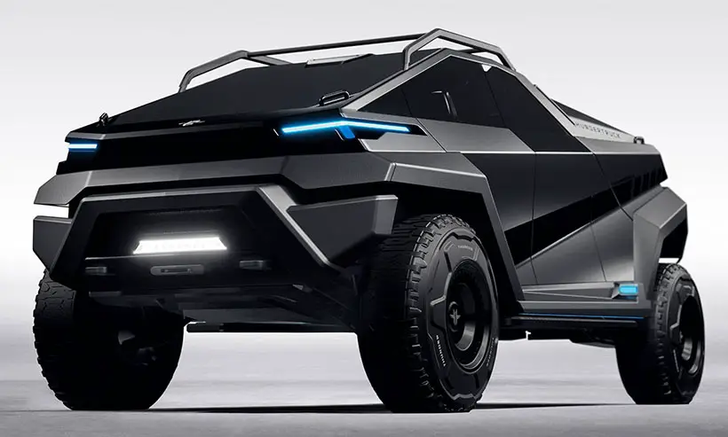 Thundertruck Concept Pickup with 'Bat Wings' by Wolfgang