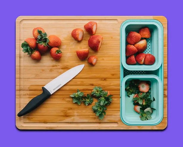 TidyBoard Bamboo Cutting Board