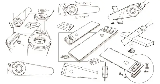 Tilt-Lock Hand Saw by Richard Motzkus