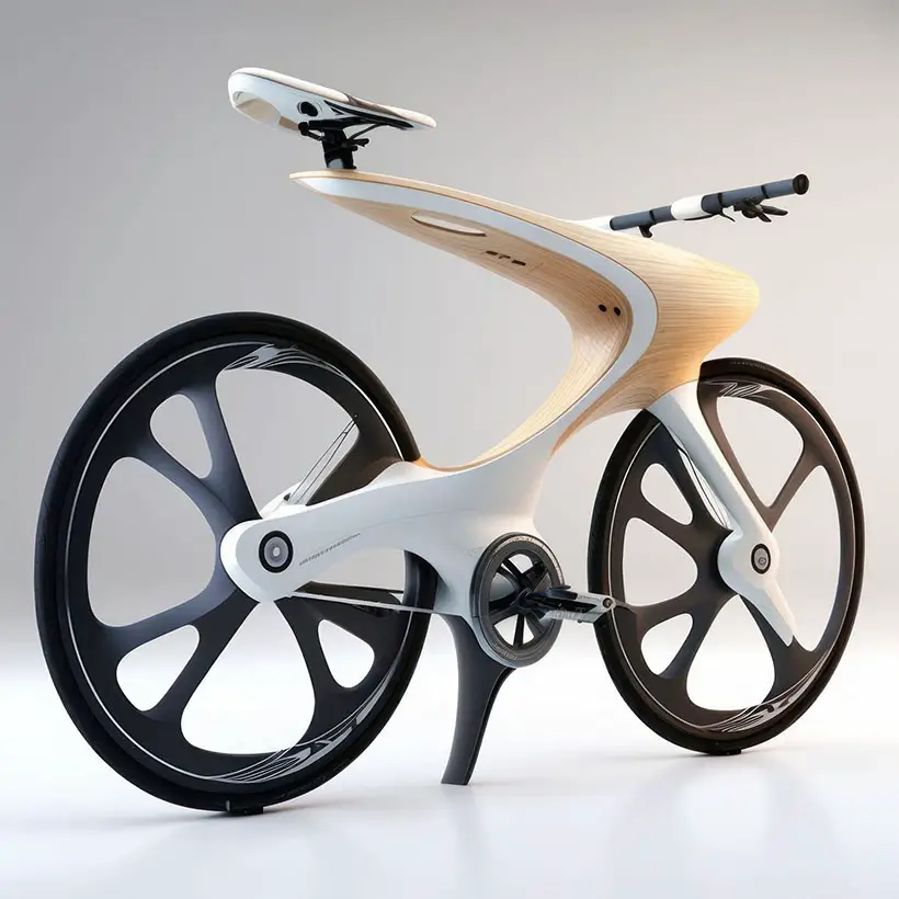 Timber Bike - Sustainable Soft Mobility by Vincent Callebaut Architectures