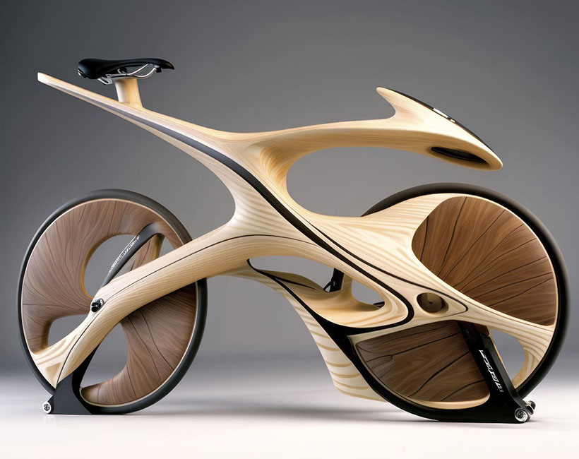 Timber Bike - Sustainable Soft Mobility by Vincent Callebaut Architectures