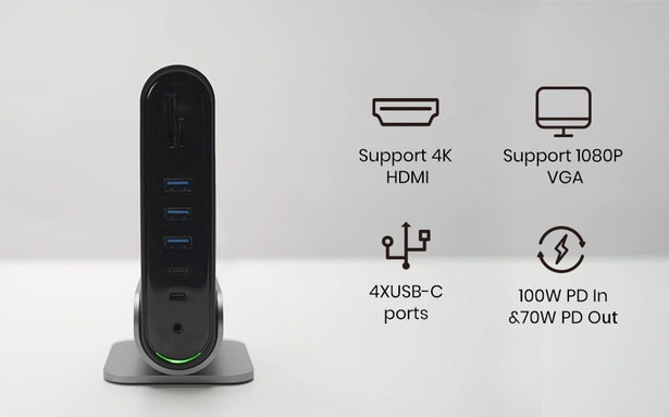 TitanHub Offers Practical USB-C Laptop Docking Station