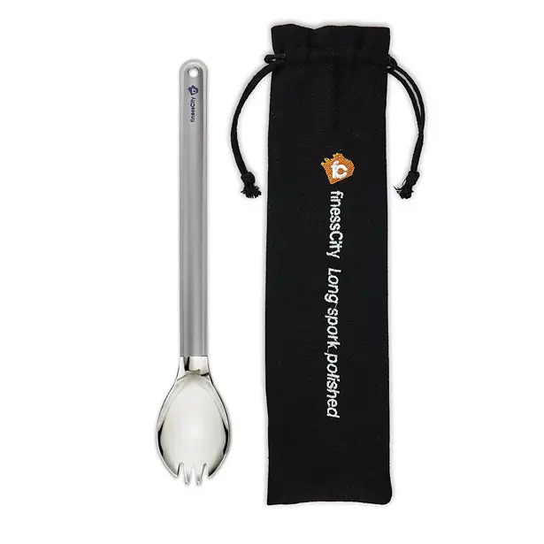 finessCity Titanium Long Handle Spork