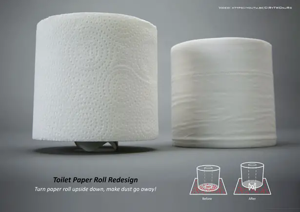 Toilet Paper Roll Redesign by Sheng-Hung Lee and Josipa Dodig