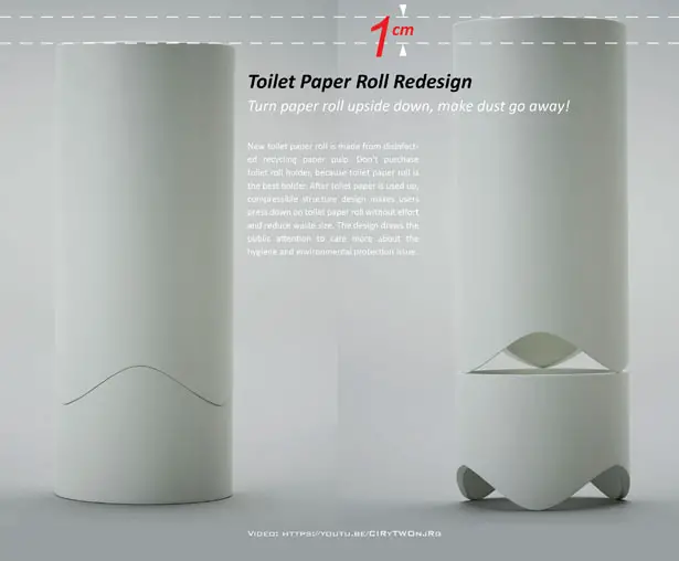 Toilet Paper Roll Redesign by Sheng-Hung Lee and Josipa Dodig