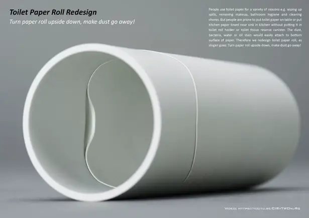 Toilet Paper Roll Redesign by Sheng-Hung Lee and Josipa Dodig