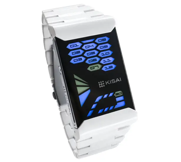 Tokyoflash Kisai Console Acetate LED Watch Creates Beautiful Contrast With Its Black Crystal Lens