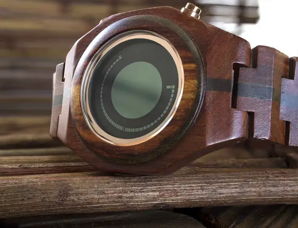 Tokyoflash Kisai Maru Wood LCD Watch by Samuel Jerichow