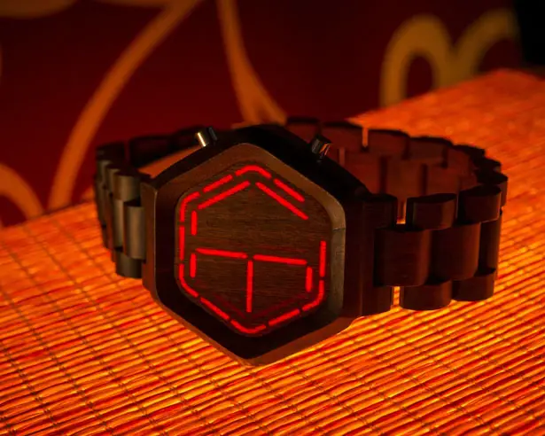 Tokyoflash Kisai Night Vision Wood LED Watch