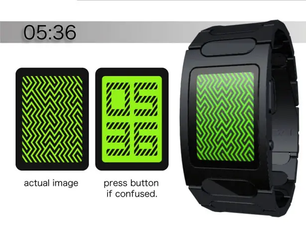 Tokyoflash Kisai Optical Illusion Touch Screen LCD Watch