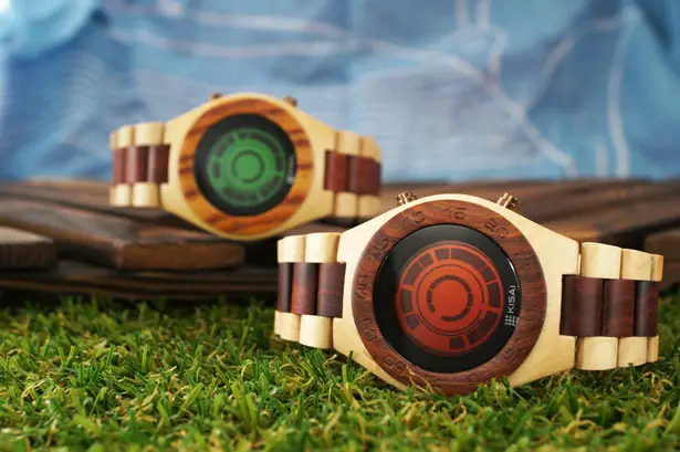 Tokyoflash Kisai Rogue SR2 Wood Watch