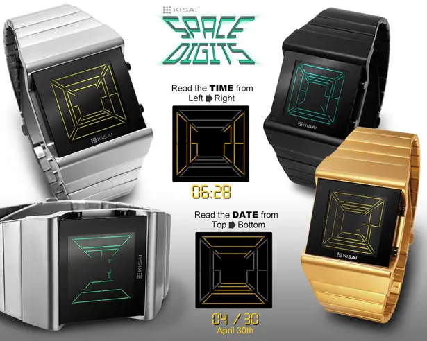 Tokyoflash Kisai Space Digits LCD Watch