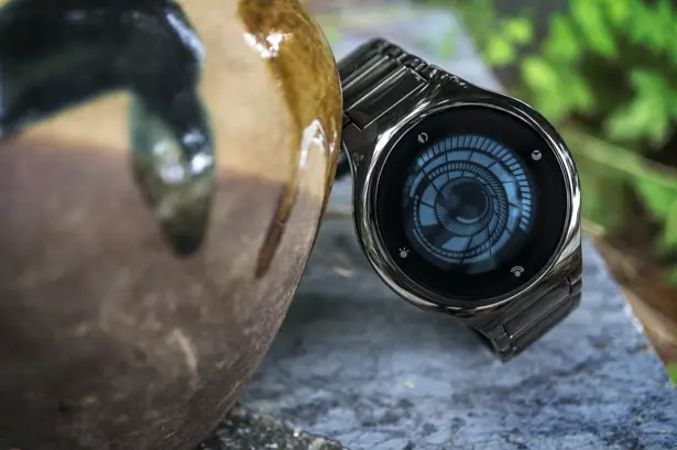 Tokyoflash Kisai Vortex LCD Watch Features Futuristic Spiral Time Display