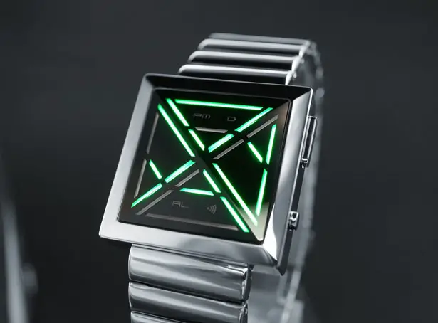 Futuristic Tokyoflash Kisai X LED Watch by Firdaus Rohman and Heather Sable