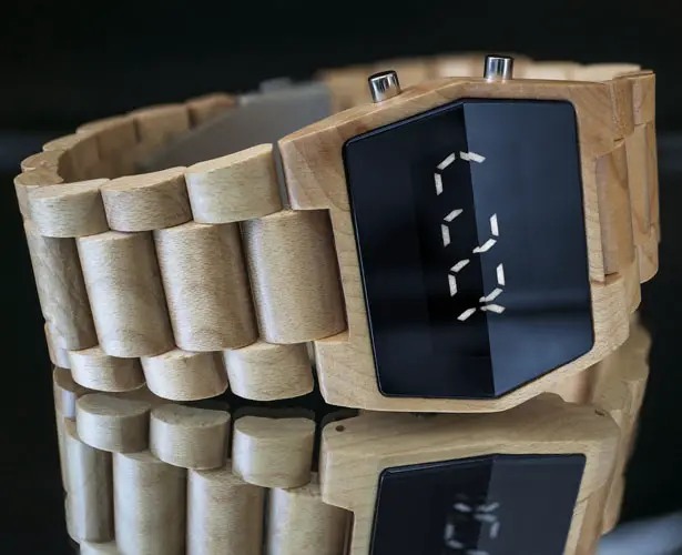 Tokyoflash Kisai XTal Wood Led Watch by Samuel Jerichow