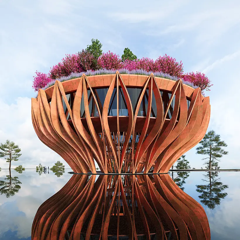 Top 20 A' Architecture, Building and Structure Design Winners - Flowers of Clouds Observation Tower and Coffee by Vu Van Hai