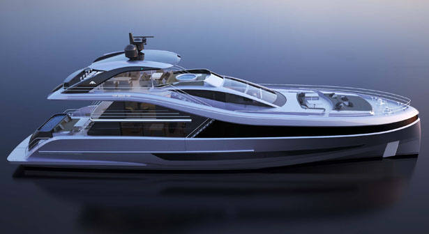 Top Deck 40 Meters Yacht by Luiz Debasto