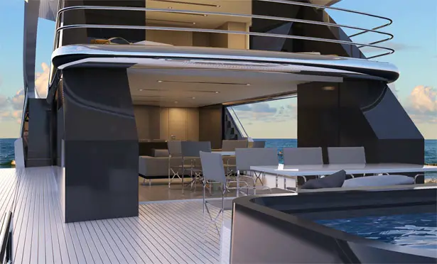 Top Deck 40 Meters Yacht by Luiz Debasto