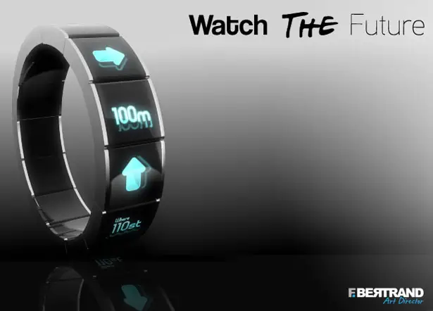 Touch Screen Watch concept by F. Bertrand