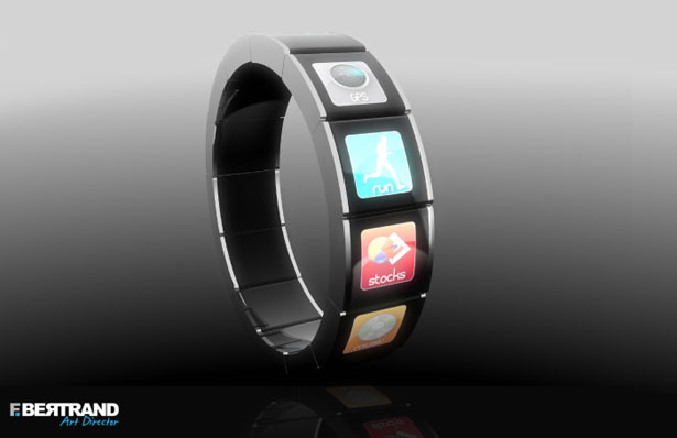 Touch Screen Watch concept by F. Bertrand