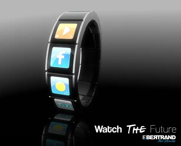 Touch Screen Watch concept by F. Bertrand
