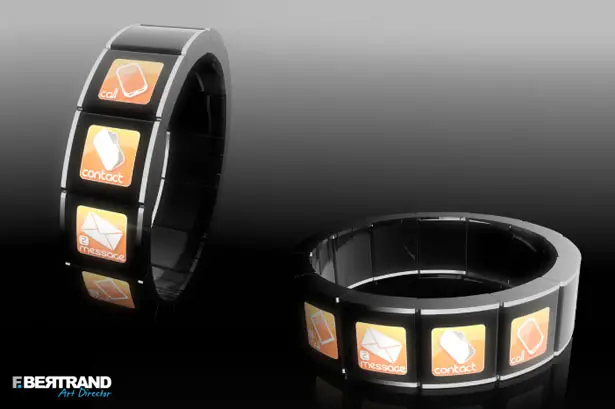 Touch Screen Watch concept by F. Bertrand