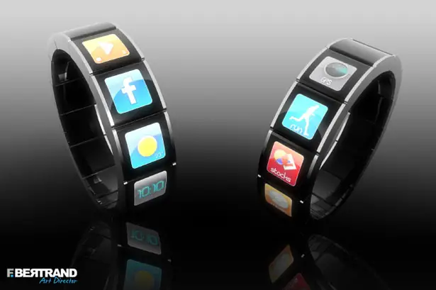 Touch Screen Watch concept by F. Bertrand