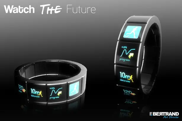 Touch Screen Watch concept by F. Bertrand