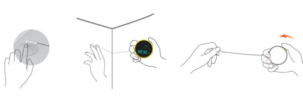 Touch Tape Measure Concept