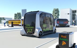 Futuristic Toyota E-Palette Mobility Services Platform (MSPF) – Multi-Mode Transportation Design