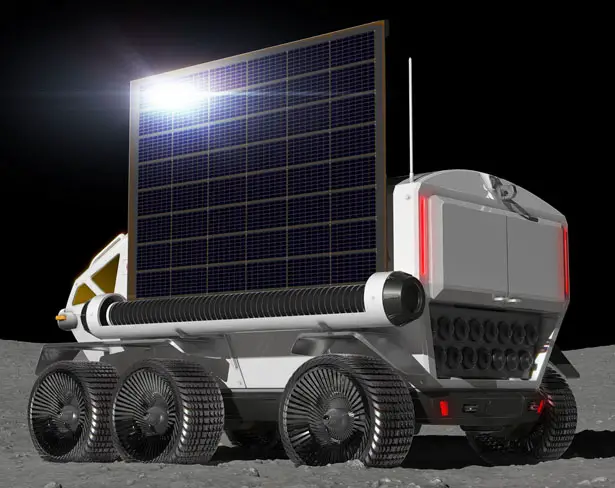 Futuristic TOYOTA x JAXA Driverless Electric Lunar Mobility