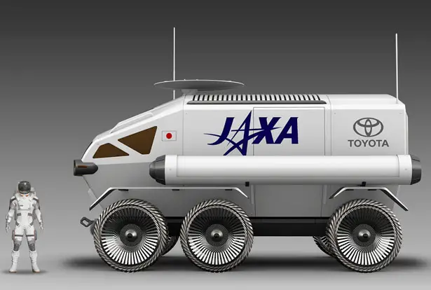 Futuristic TOYOTA x JAXA Driverless Electric Lunar Mobility