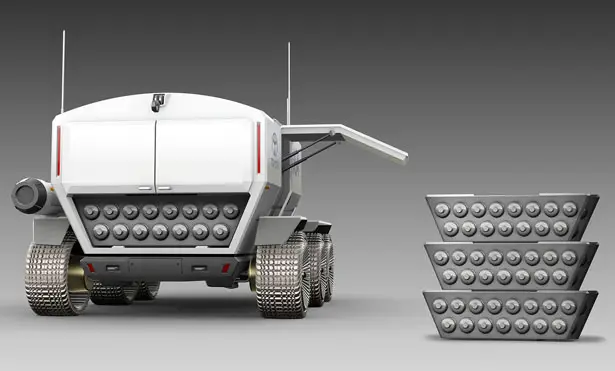 Futuristic TOYOTA x JAXA Driverless Electric Lunar Mobility