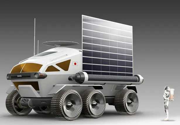 Futuristic TOYOTA x JAXA Driverless Electric Lunar Mobility