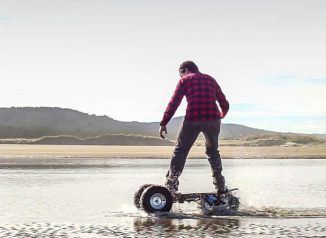 TRACK1 Off-Road eBoard with Continuous Track Can Beat Various Terrains