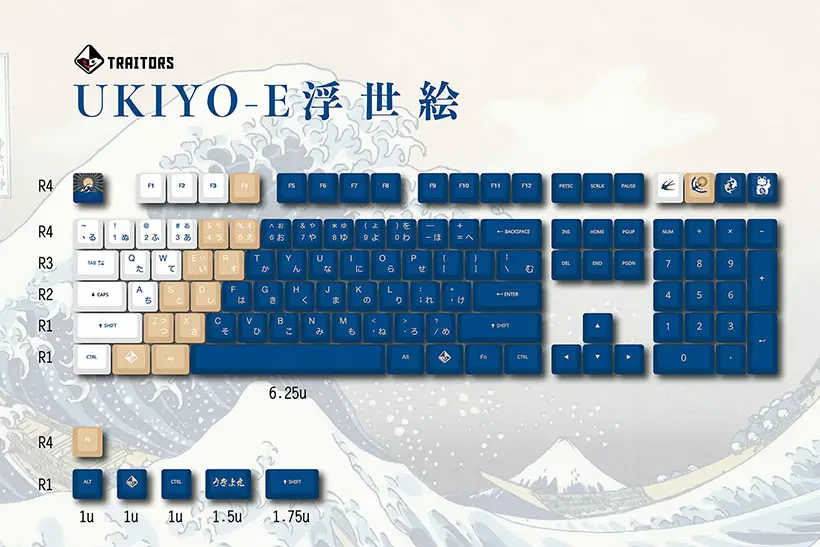 Traitors Keys UKIYO-E Keycap Set