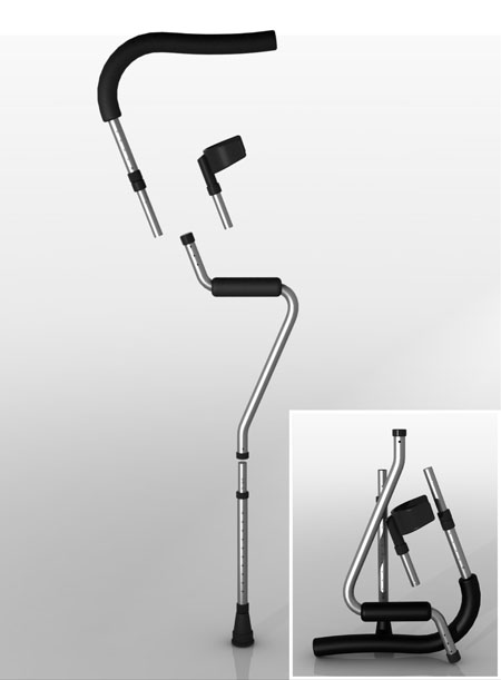 transformable crutches