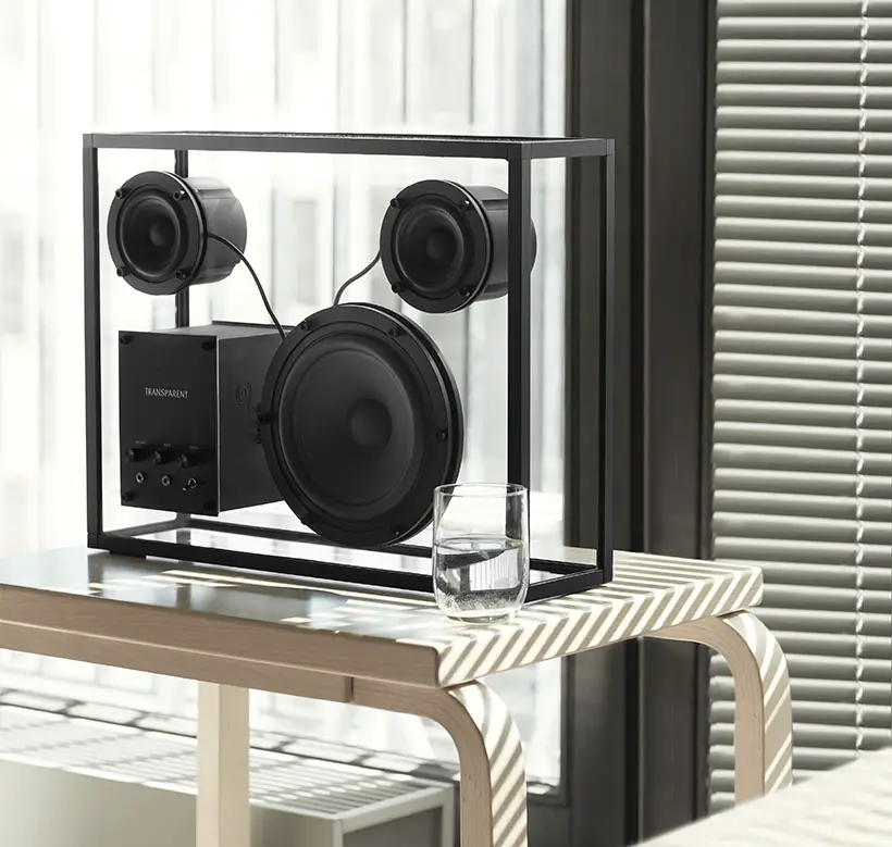 Modern Transparent Speaker Looks Visually Attractive and Blends in Any Environment