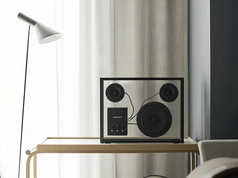 Modern Transparent Speaker Looks Visually Attractive and Blends in Any Environment