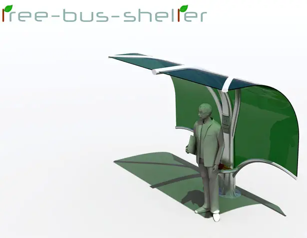 Modern Tree Bus Shelter by Nicola D’Alessandro