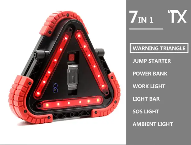 TRILIGHT：A Handy 7-in-1 Light as Driver's Partner