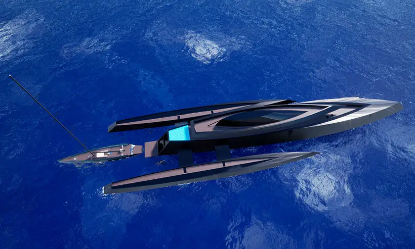 M/Y Bond Girl Is a Futuristic Trimaran Built for Top Secret Missions