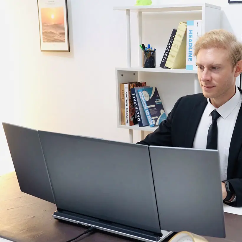 TriMax Pro - Triple-Screen Laptop for Max Productivity