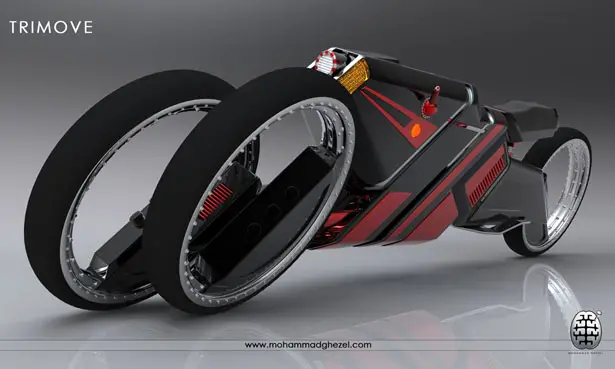 Futuristic TriMove Motorbike by Mohammad Ghezel